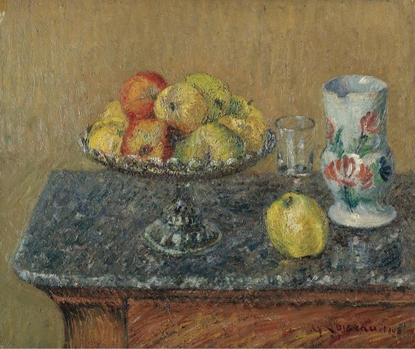 Fruit Bowl with Apples and a Jug by Gustave Loiseau